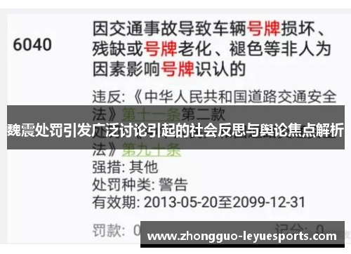 魏震处罚引发广泛讨论引起的社会反思与舆论焦点解析
